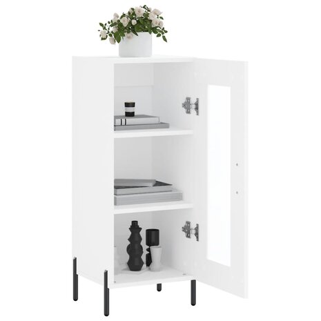 Dressoir 34,5x34x90 cm bewerkt hout wit 4