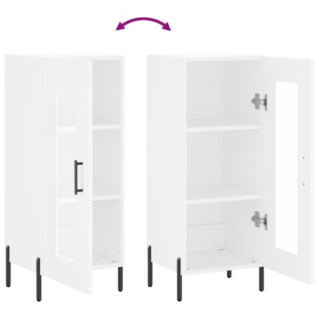 Dressoir 34,5x34x90 cm bewerkt hout wit 9