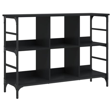 Dressoir 102x32x73,5 cm bewerkt hout zwart 2
