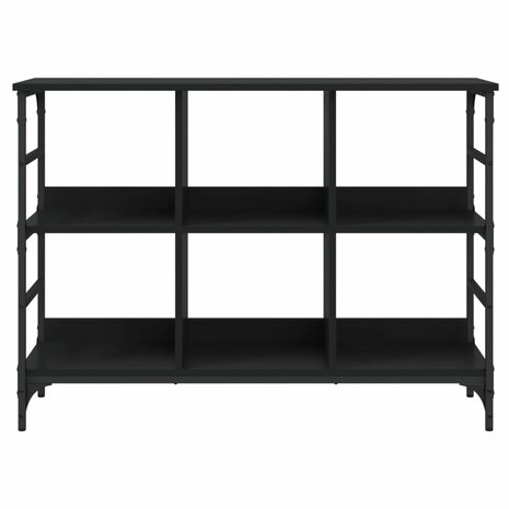 Dressoir 102x32x73,5 cm bewerkt hout zwart 4