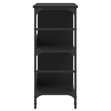 Dressoir 102x32x73,5 cm bewerkt hout zwart 5