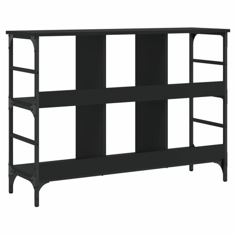 Dressoir 102x32x73,5 cm bewerkt hout zwart 6