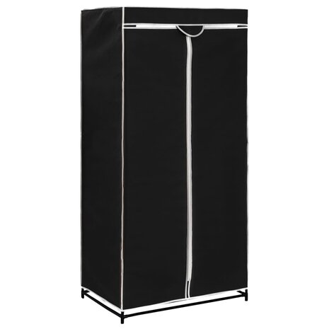 Kledingkasten 2 st 75x50x160 cm zwart 3