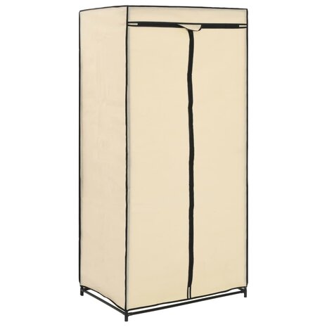 Kledingkasten 2 st 75x50x160 cm crème 3