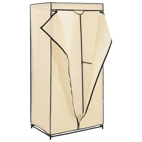 Kledingkasten 2 st 75x50x160 cm crème 4