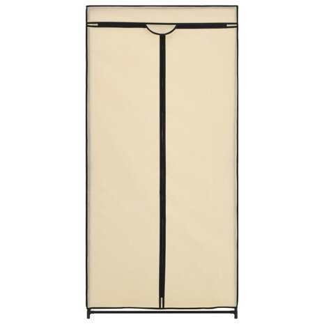 Kledingkasten 2 st 75x50x160 cm crème 5