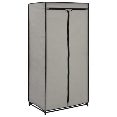 Kledingkasten 2 st 75x50x160 cm grijs 3