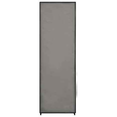 Kledingkast 87x49x159 cm stof grijs 6