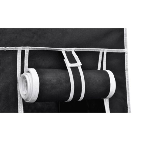 Kledingkast opvouwbaar 110x45x175 cm zwart  4