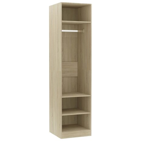 Kledingkast 50x50x200 cm bewerkt hout sonoma eikenkleurig 2
