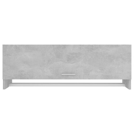 Kledingkast 100x32,5x35 cm bewerkt hout betongrijs 3