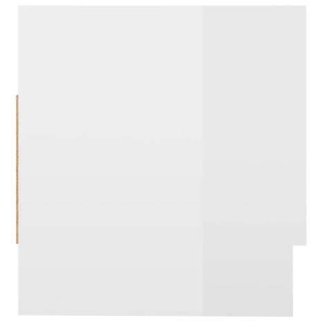 Kledingkast 70x32,5x35 cm bewerkt hout hoogglans wit 7