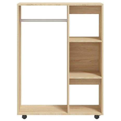 Kledingkast 80x40x110 cm bewerkt hout sonoma eikenkleurig 5