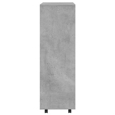 Kledingkast 80x40x110 cm bewerkt hout betongrijs 6
