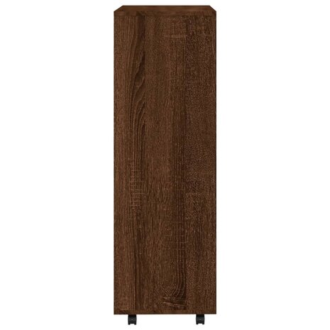 Kledingkast 80x40x110 cm bewerkt hout bruin eikenkleur 6