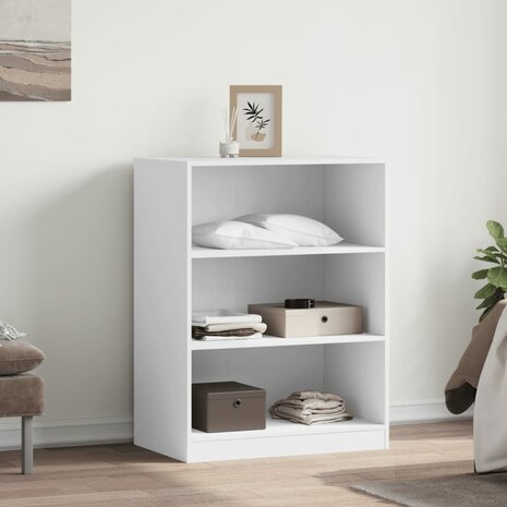 Kledingkast 77x48x102 cm bewerkt hout wit 3