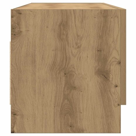 Kledingkast 100x32,5x35 cm bewerkt hout artisanaal eikenkleurig 5