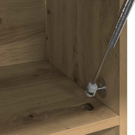 Kledingkast 100x32,5x35 cm bewerkt hout artisanaal eikenkleurig 7