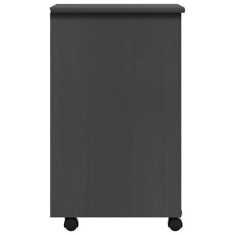 Ladekast MOSS verrijdbaar massief grenenhout grijs 6