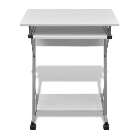 Studenten computerbureau 60 x 40 x 74 cm (wit) 2
