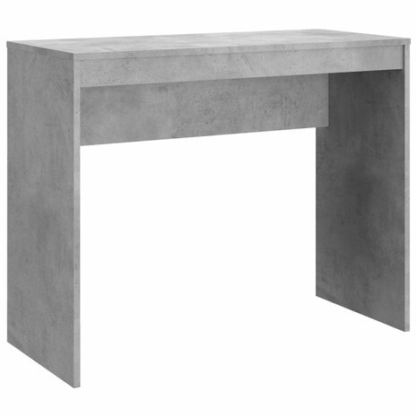 Bureau 90x40x72 cm bewerkt hout betongrijs 2