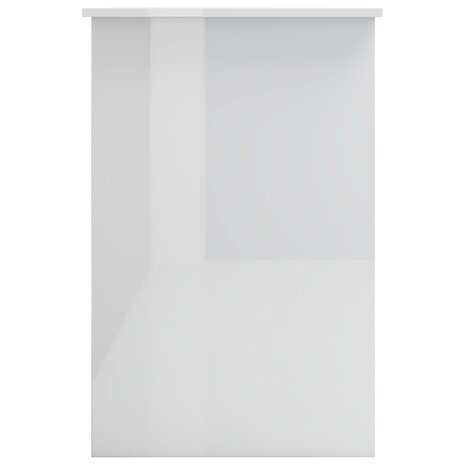 Bureau 100x50x76 cm bewerkt hout hoogglans wit 5