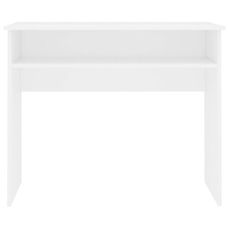 Bureau 90x50x74 cm bewerkt hout wit 4