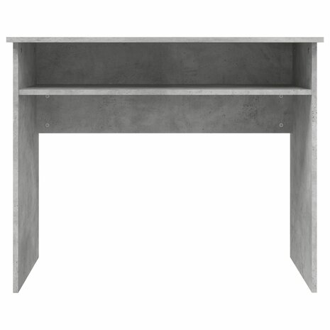 Bureau 90x50x74 cm bewerkt hout betongrijs 4