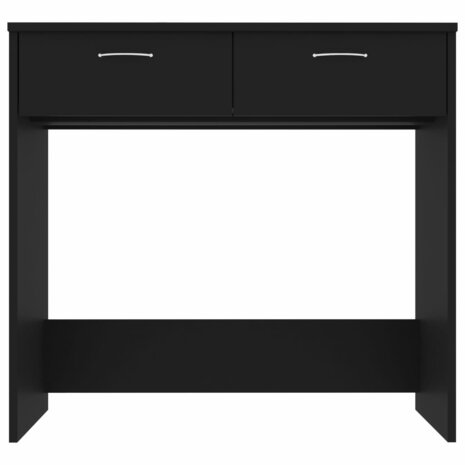 Bureau 80x40x75 cm bewerkt hout zwart 3