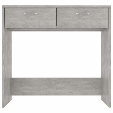 Bureau 80x40x75 cm bewerkt hout betongrijs 3