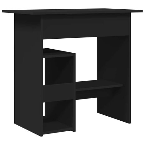 Bureau 80x45x74 cm bewerkt hout zwart 6