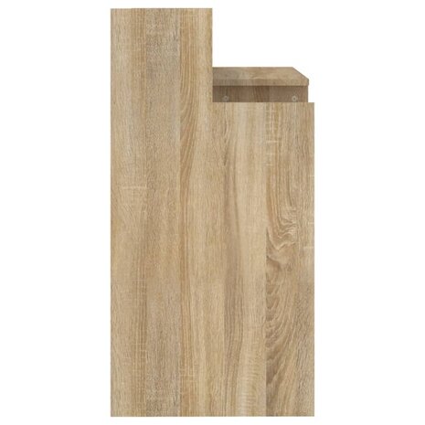 Bureau met LED-verlichting 97x45x90 cm hout sonoma eikenkleurig 9