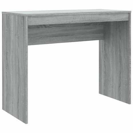 Bureau 90x40x72 cm bewerkt hout grijs sonoma eikenkleurig 2