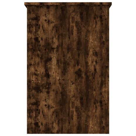 Bureau 100x50x76 cm bewerkt hout gerookt eikenkleurig 5