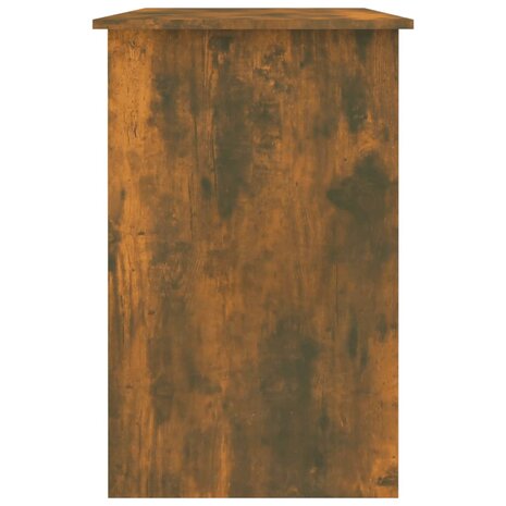 Bureau 100x50x76 cm bewerkt hout gerookt eikenkleurig 8