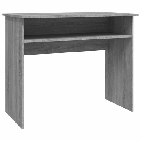 Bureau 90x50x74 cm bewerkt hout grijs sonoma eikenkleurig	 2