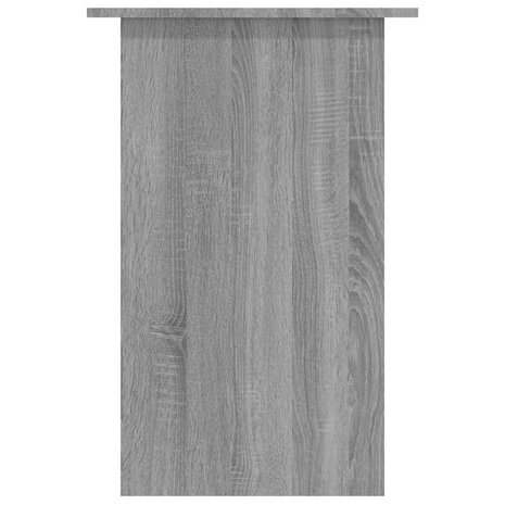 Bureau 90x50x74 cm bewerkt hout grijs sonoma eikenkleurig	 5