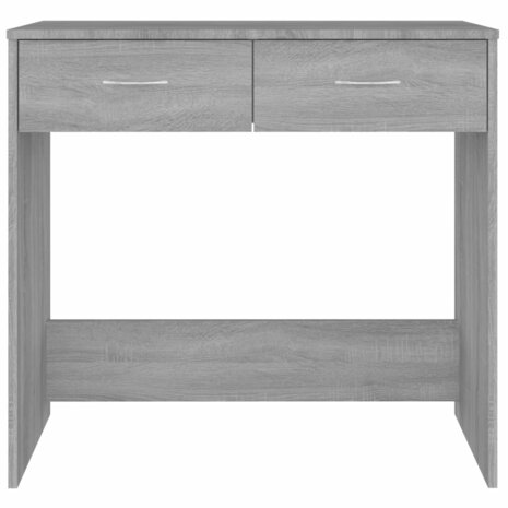 Bureau 80x40x75 cm bewerkt hout grijs sonoma eikenkleurig 4