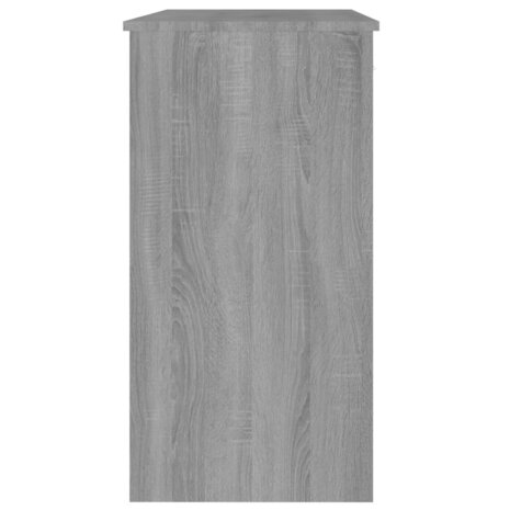 Bureau 80x40x75 cm bewerkt hout grijs sonoma eikenkleurig 5