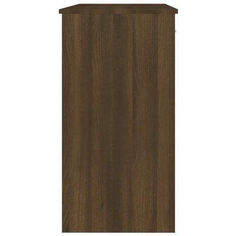 Bureau 80x40x75 cm bewerkt hout bruin eikenkleur 5