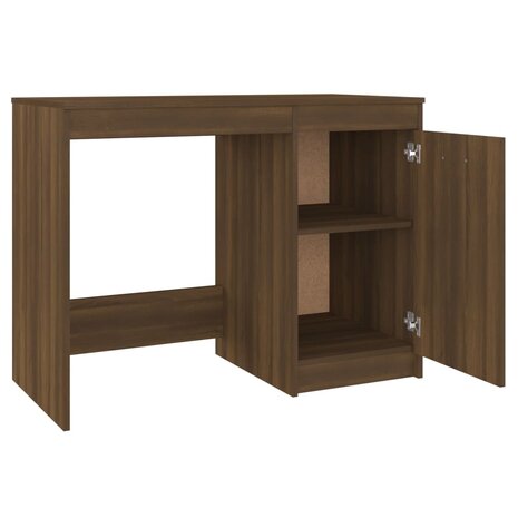 Bureau 100x50x76 cm bewerkt hout bruin eikenkleur 6