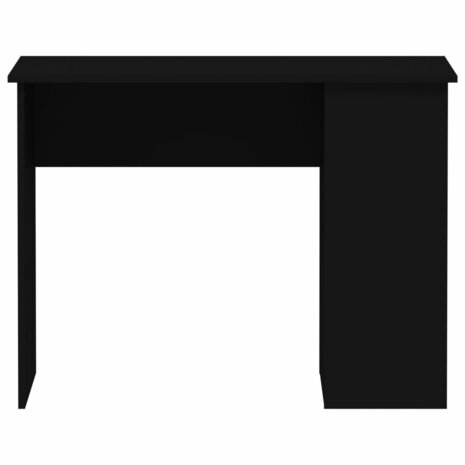 Bureau 100x55x75 cm bewerkt hout zwart 4