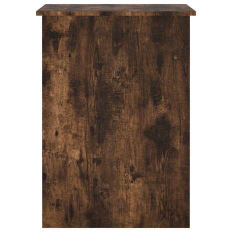 Bureau 100x55x75 cm bewerkt hout gerookt eikenkleurig 5
