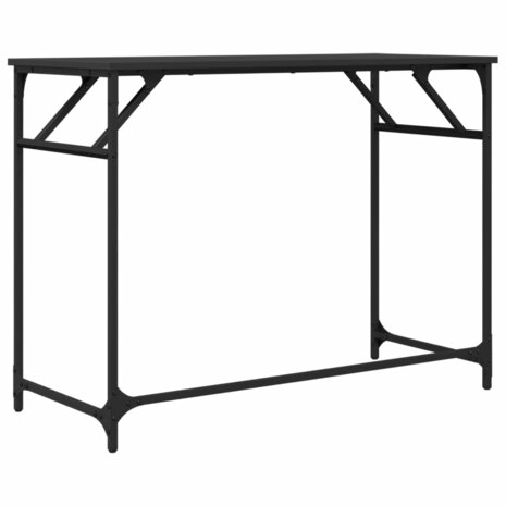 Bureau 100x45x76 cm bewerkt hout en gepoedercoat staal 7