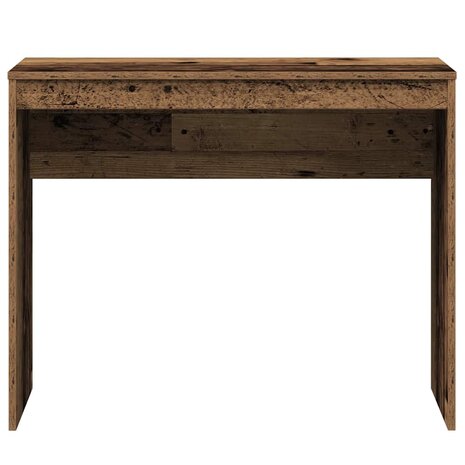 Bureau 90x40x72 cm bewerkt hout oud houtkleurig 4