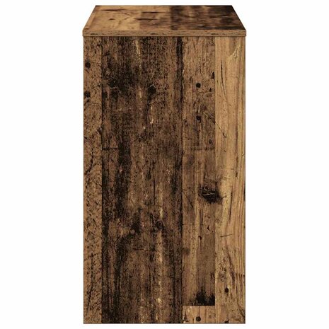 Bureau 90x40x72 cm bewerkt hout oud houtkleurig 5