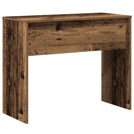 Bureau 90x40x72 cm bewerkt hout oud houtkleurig 6