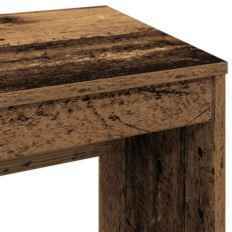 Bureau 90x40x72 cm bewerkt hout oud houtkleurig 7