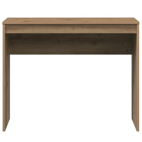 Bureau 90x40x72 cm bewerkt hout artisanaal eikenkleur 4