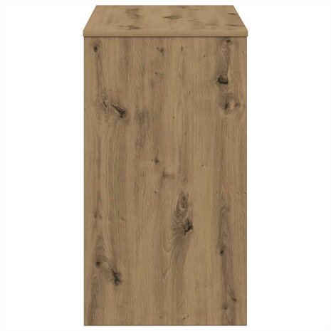Bureau 90x40x72 cm bewerkt hout artisanaal eikenkleur 5